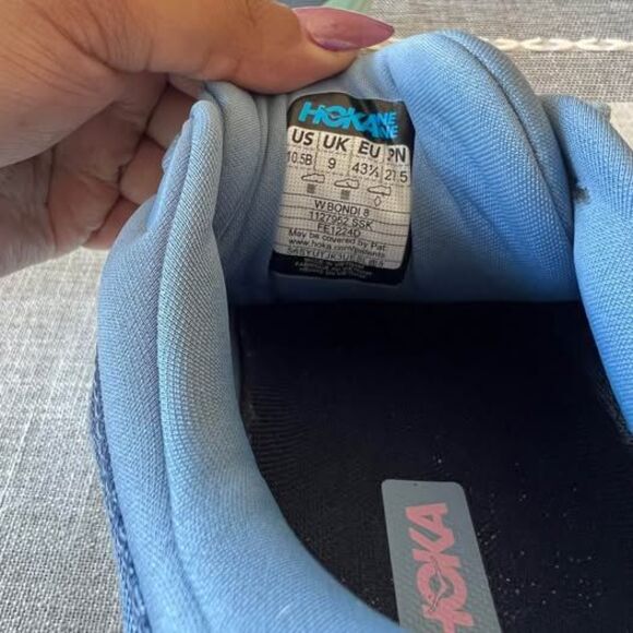 Hoka One One Bondi 8 Running Shoes Womens 10.5 - Picture 7 of 8